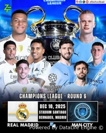 Manchester siti - Real madrid Jonli efir 2026-03-17