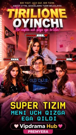 Super tizim meni Uch qizga ega qildi 1-2-3-5-10-20-30-50-60-70-80 Qism drama koreya seriali uzbek tilida Barcha qismlar 2026 HD skachat